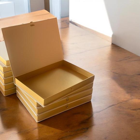 Kit 3 Caixas Tampa Livro 33x23x10