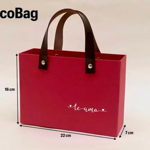 Kit 15 Unidades Ecobag Cartonada 22x16x7
