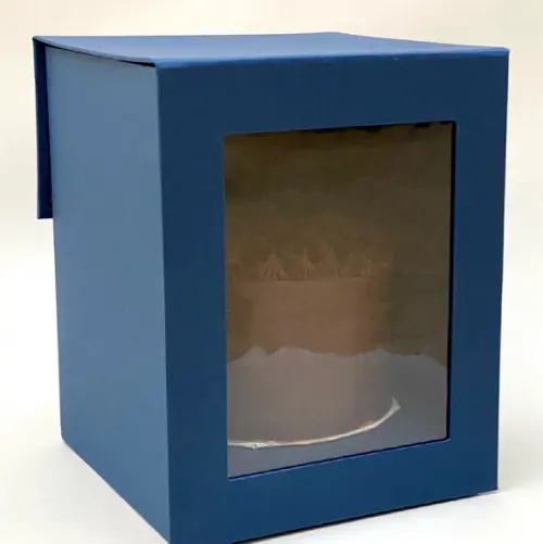 Caixa com visor 18x18x25 e alça