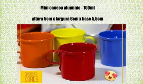 Mini Caneca em Aluminio