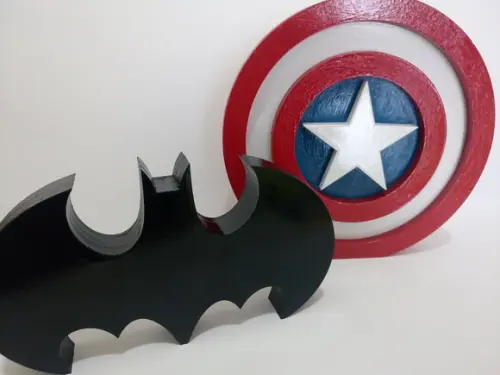 Logo Super Herois Em Mdf (10cm)