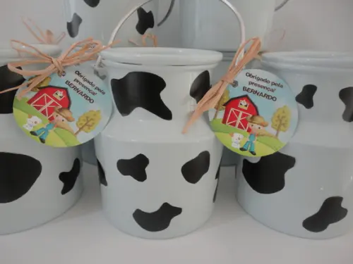 Leiteiras 500ml - mancha de vaca