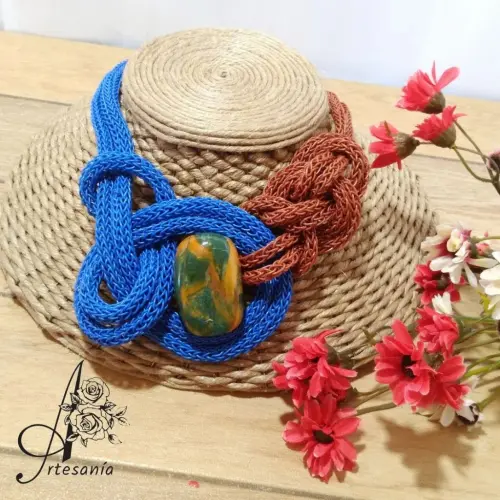 Bijuterias de Tricot e Nó de Marinheiro em Fio de Cobre