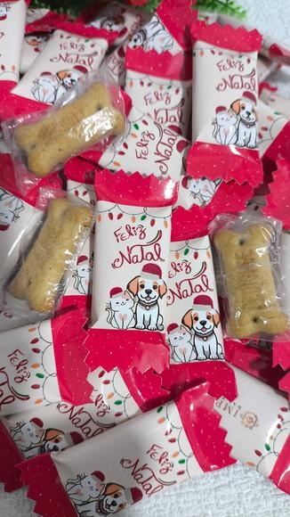 Petisco para Cães Personalizado Feliz Natal