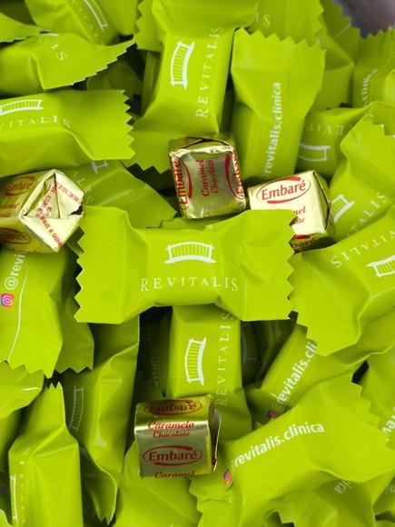 50 Caramelos Chocolate Personalizados (sua Logo)