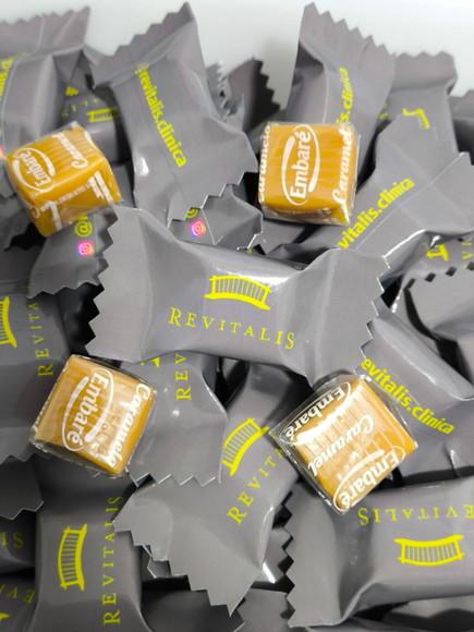 100 Caramelos Personalizados (sua Logo)