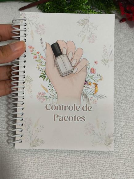 Caderno Manicure Controle de Pacote Mensal