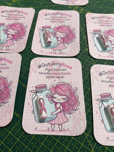 20 Cartões Mensagem Outubro Rosa
