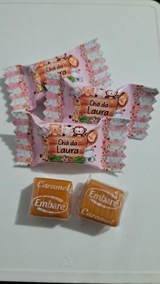 100 Caramelos Personalizados Safari Menina