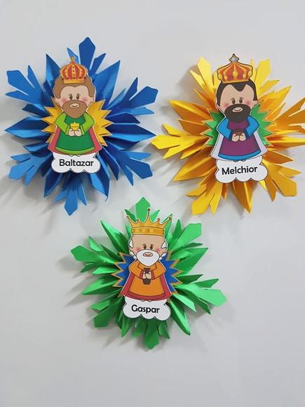 Kit - 3 Imãs de Geladeira Reis Magos
