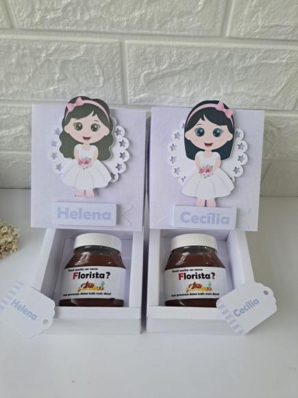 2 Convites Caixa Nutella Floristas