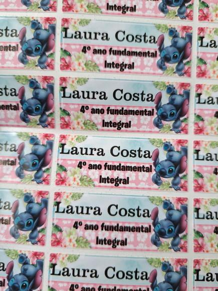 Kit Etiqueta Escolar - Stitch