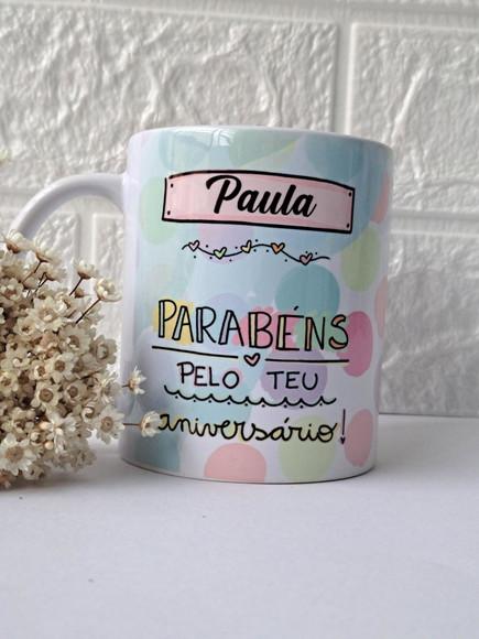 Caneca Aniversário Frase