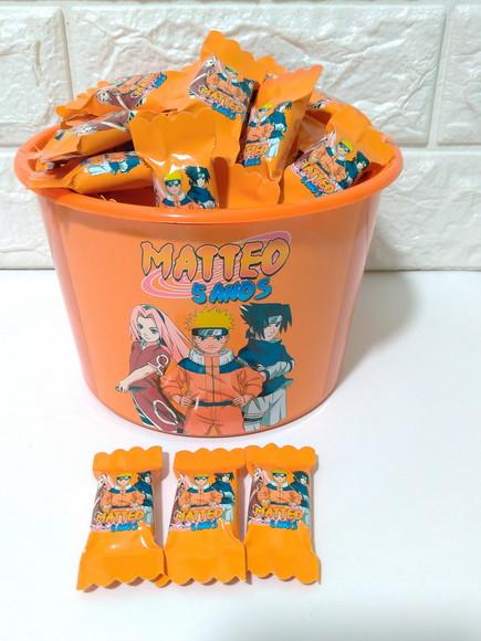 100 Balas Naruto com Baldinho