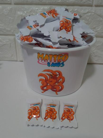 100 Balas Naruto com Baldinho