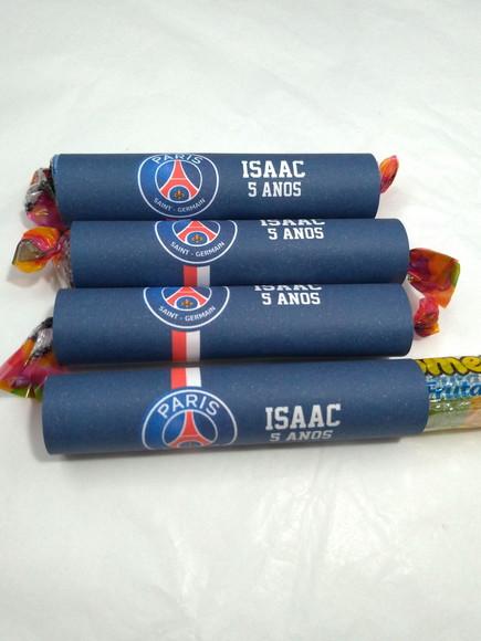 Kit com 15 Balas de Goma Futebol Psg