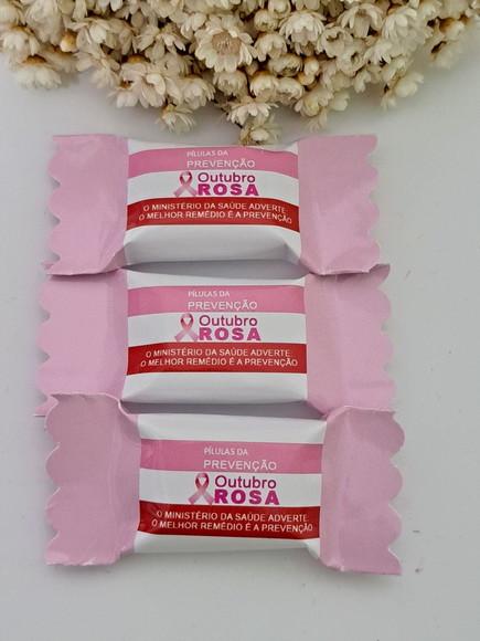 100 Balas Outubro Rosa Pílulas da Prevenção