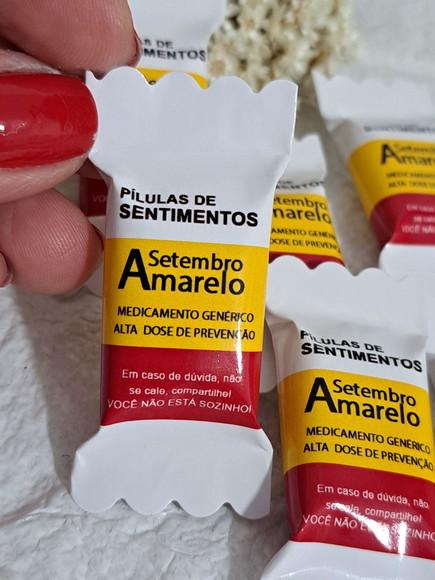 100 Balas Pílulas de Sentimentos- Setembro Amarelo