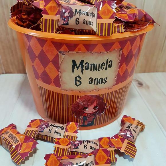 1 Balde com 100 Balas Hermione Granger