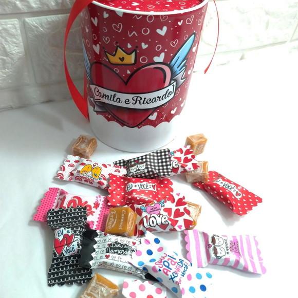 Tubulação com 50 Caramelos