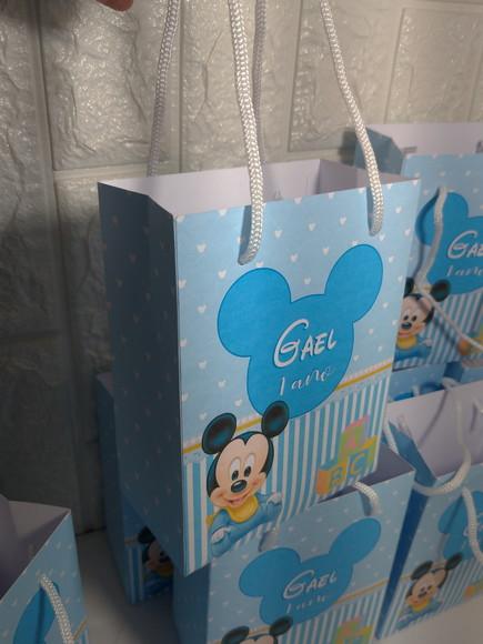 10 Sacolinha Mickey Baby