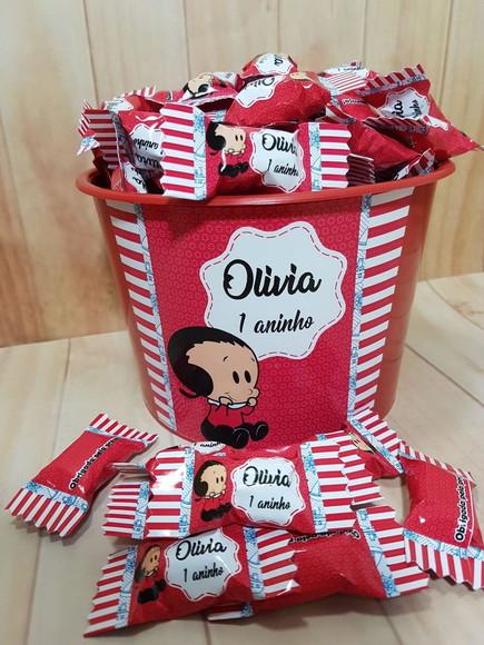 Balde com Balas Olivia Palito