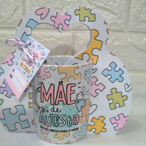 Caneca Dia das Mães com Embalagem