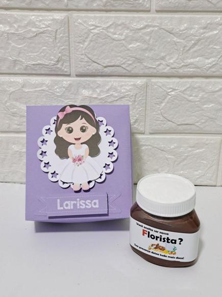 Convite Caixa Nutella Florista