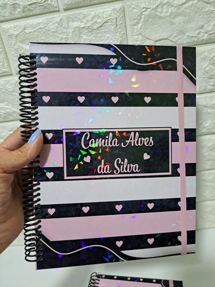 Caderno Preto e Rosa