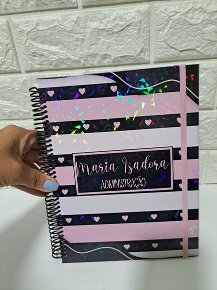 Caderno Preto e Rosa