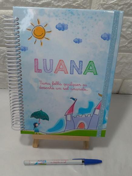 Caderno de Recados Escolar Aquarela