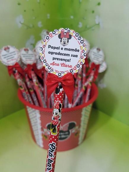50 Lapis Personalizados Minnie