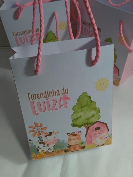 Sacolinha Fazendinha Rosa