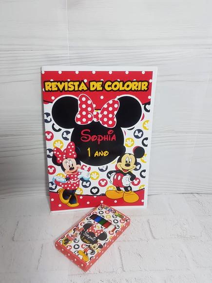 10 Livros de Colorir Minnie Vermelha