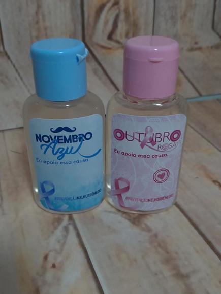 Álcool Em Gel Outubro Rosa/novembro Azul
