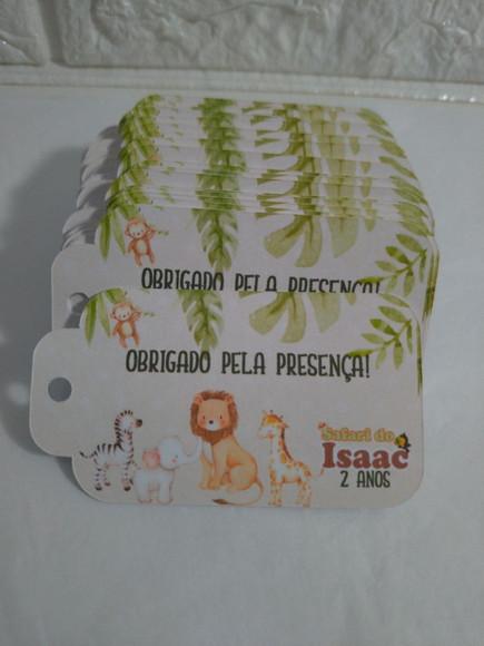 Tag de agradecimento safari