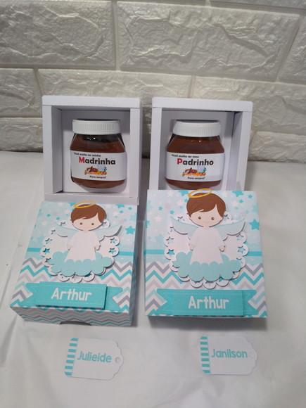 2 Convites caixa nutella PRADRINHO E MADRINHA