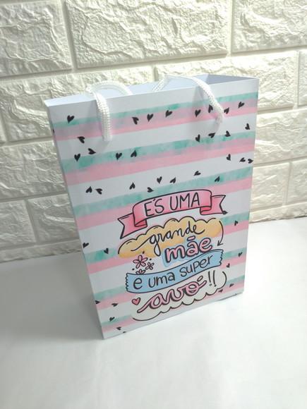 10 Sacola Personalizada Dia das Mães