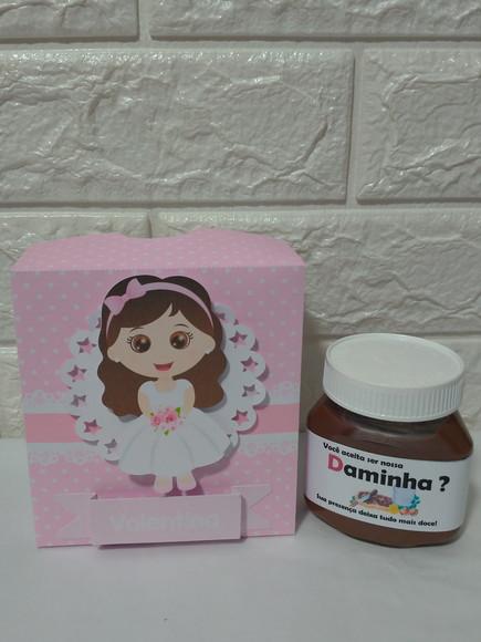 Convite caixa nutella DAMINHA