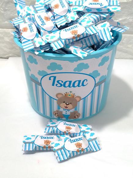 Balde com 100 balas urso príncipe