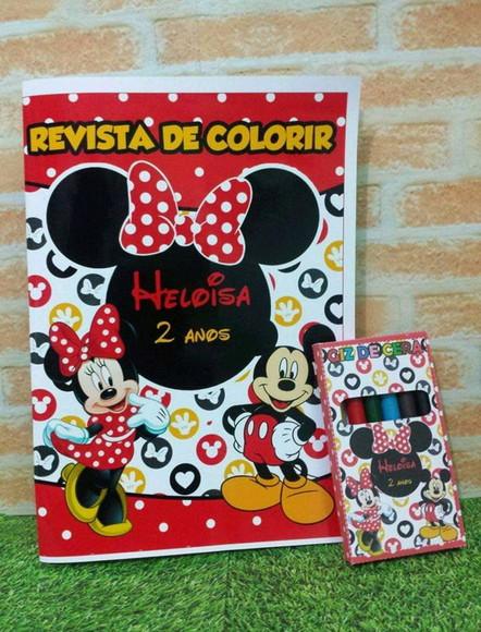 10 Livros de Colorir Minnie/mickey