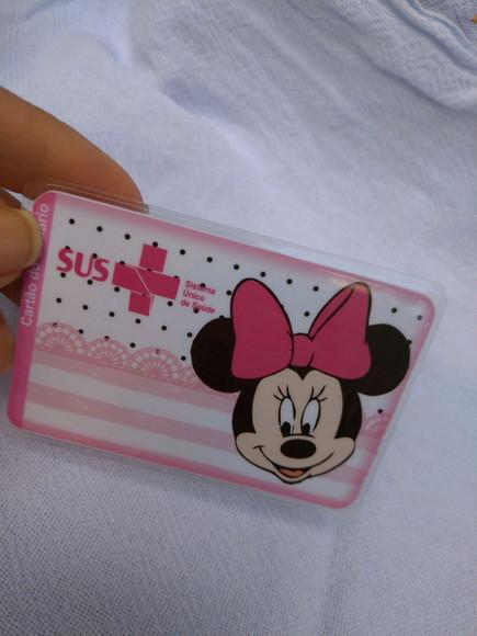 Cartão SUS personalizado Minnie