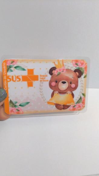 Cartão SUS personalizado ursinha princesa