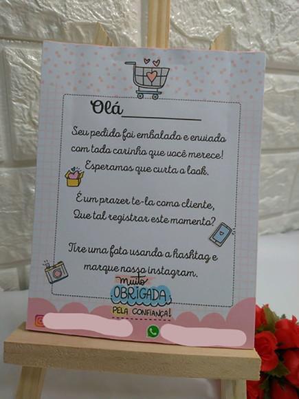 Bloco mensagem cliente 50 fls