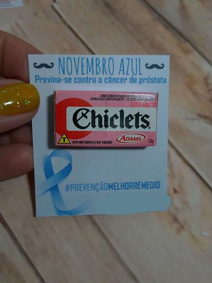 Brinde Novembro Azul chiclete