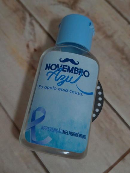 Álcool em gel novembro azul