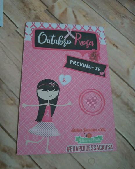Bloco de anotações outubro rosa