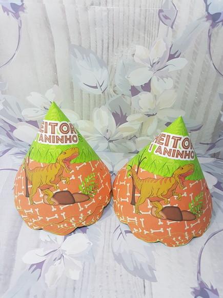 10 Chapéuzinho de Aniversário Dinossauro