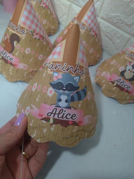 10 Chapéuzinhos de Aniversário Bosque