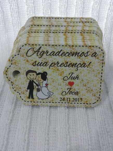 Tag de agradecimento casamento